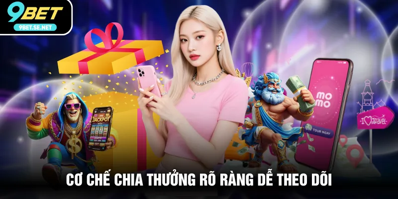 Cơ chế chia thưởng rõ ràng dễ theo dõi